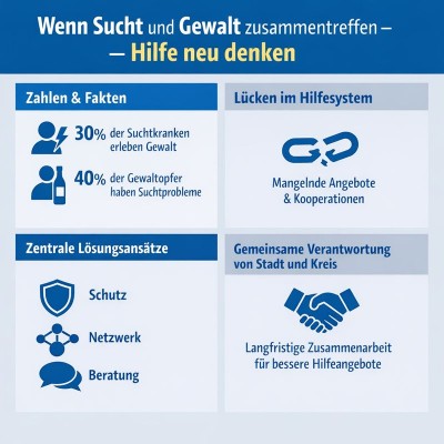 Gewalt und Sucht: Fachforum fordert besseren Schutz für Frauen